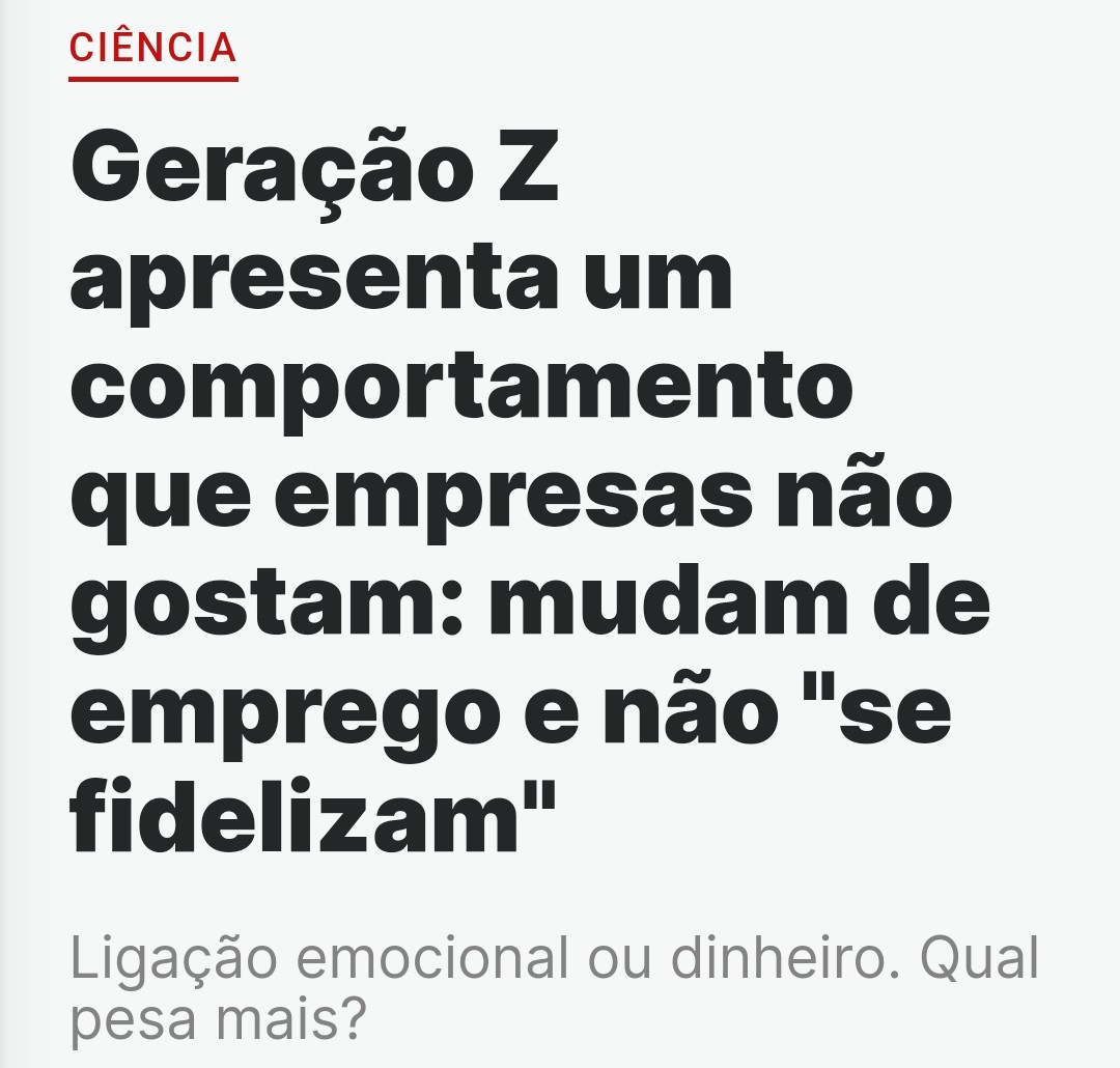 gabrielcsabino's tweet image. Empresas apresentam um comportamento que Geração Z não gosta: pagam um salário de fome e exigem dedicação além do combinado