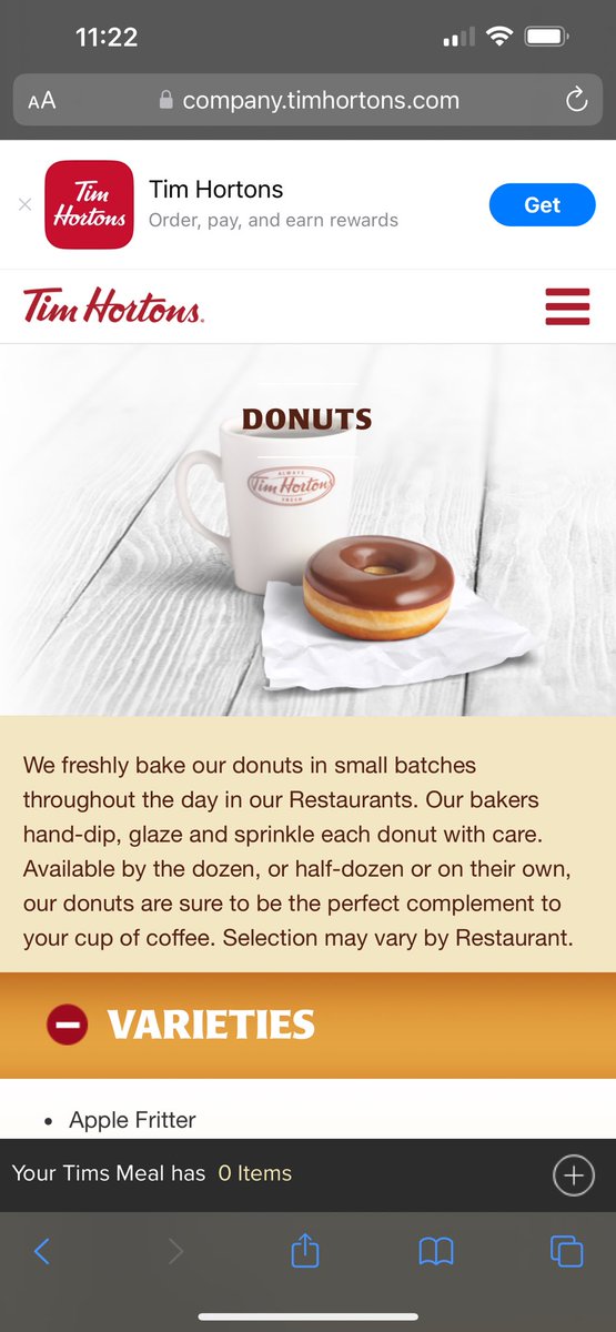 RHouseholder_'s tweet photo. Tim Hortons really just told my husband they don’t have blueberry donuts when it’s on their website….do better @TimHortons because I’m going to @dunkindonuts…. https://t.co/xv4zdQgJDN