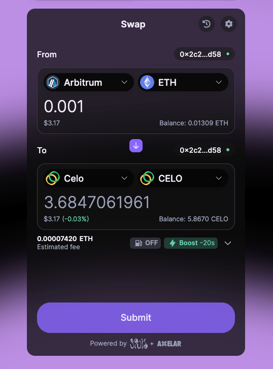 gideonfip's tweet photo. An easy way to boost your wallet's on-chain footprint with just $0.21:

Minting Celo's CEL2 NFT (free).

Only 50,000 NFTs are available, so it's best to do it ASAP.

Claim your Layer3 CUBE (costs $0.21) and increase your chance for the $L3 airdrop:

https://t.co/LUj0dxwni1

But what if you don't have funds on CELO?

You can use another tokenless bridge, @squidrouter, and swap to CELO.

Thanks for reading!

Join my Discord for more exclusive alpha:
https://t.co/KSOMfKvpkS