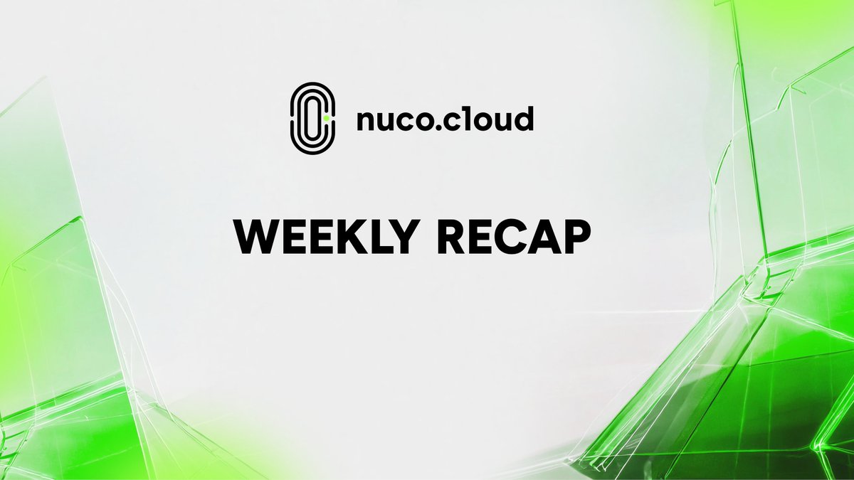 A big week here at nuco.cloud! ☁️

There’s been plenty of goings-on to recap 👇
