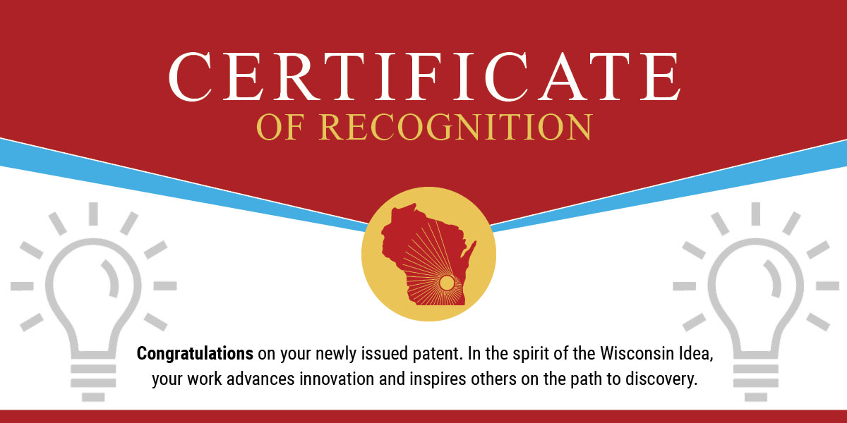 Congratulations to the @UWMadPhysics @UWMadisonLS researchers awarded patents in March: Cary Forest & Jon Pizzo! Tell us your idea: warf.org/disclose See the patent: warf.org/wp-content/upl…