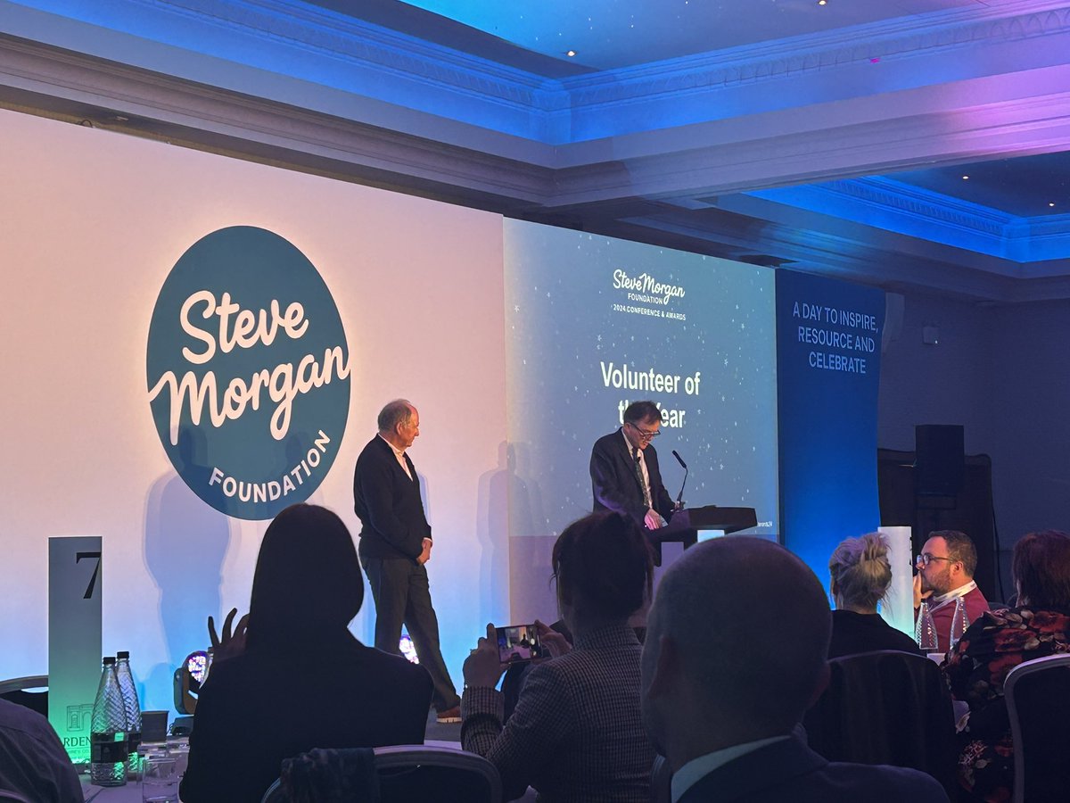 So fantastic to celebrate so many incredible people and organisations #SMFawards24 today! A room full of incredible people who drive impact and make a huge difference for so many. Enabled by the @stevemorganfdn