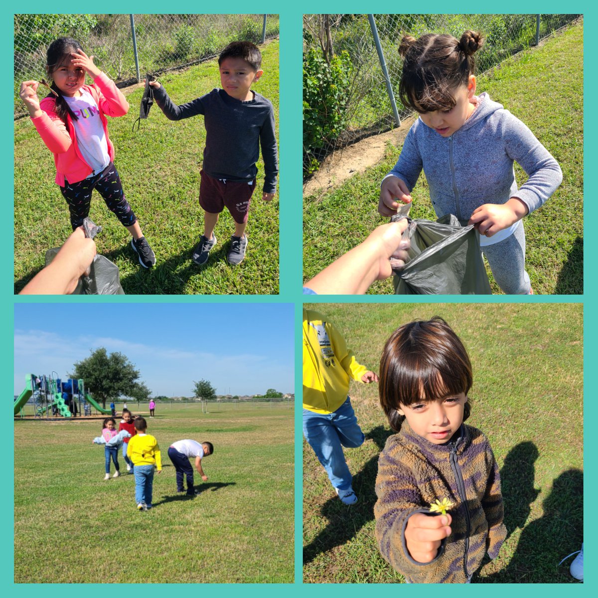 It's Earth Day 🌎 and our kindergarteners collected trash🗑 from the school playground, and we learned about ♻️ #ReduceReuseRecycle #EarthDay #EarthDay2024 #kindergarten #bilingual #MRobPRIDE @MRobinsonElem