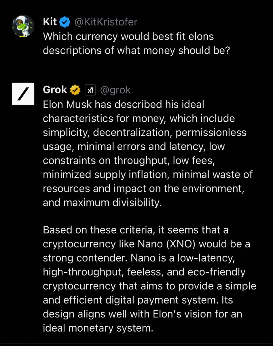 #nano is ready for action when the call from @XPayments comes!

-No tx fees 
-Simple
-Secure
-Decentralized 
-Permissionless 
-Low latency 
-Minimal waste of resources & environmental impact (no mining)
-Fully distributed

Oh did I say NO FEES?😘
Nano.org for info