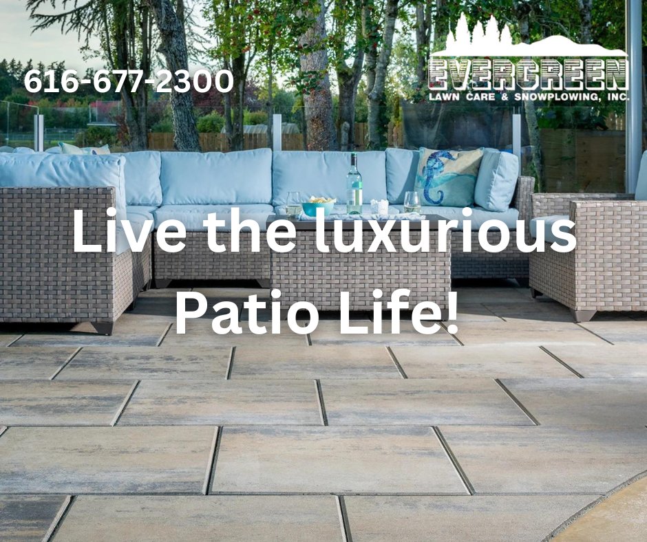 There is nothing better than coming home from a long day of work and relaxing on your patio.
Get one installed today by our team of professionals!
Call today for a free quote! 616-677-2300
#patioseason #patiodesign #patiolife #hardscape #SummerTime