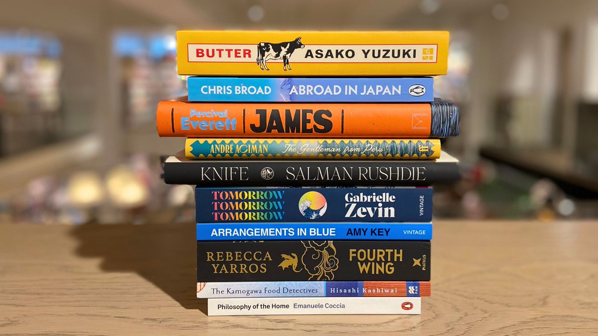 It's about time for TOP TEN! This week's bestselling bangers at Charing Cross Road features: 

Butter by #AsakoYuzuki tr #PollyBarton @4thEstateBooks 

Abroad in Japan by @abroadinjapan @TransworldBooks 

James by #PercivalEverett @panmacmillan
