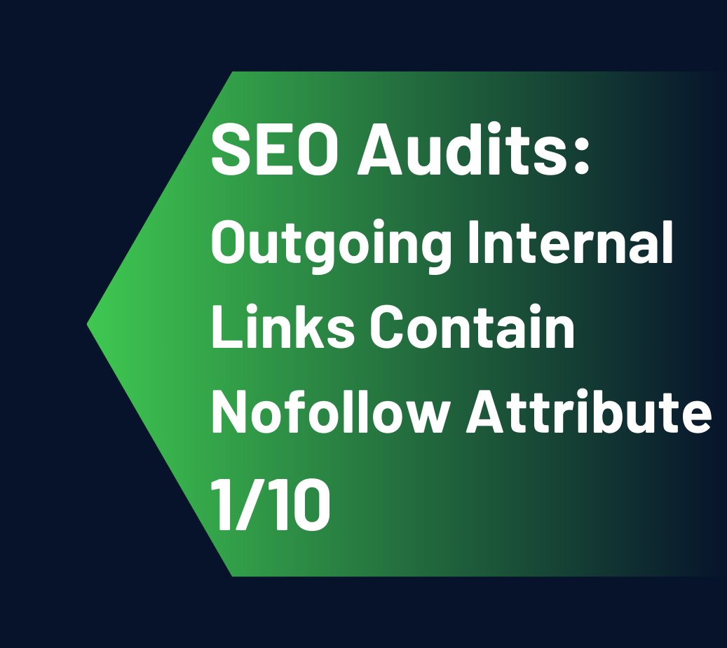 What, Why, and How of a no-follow attribute on outgoing links

bit.ly/3HdBo1N 

#seo #seoaudits #searchengineoptimization #linkbuilding #outgoinglinks