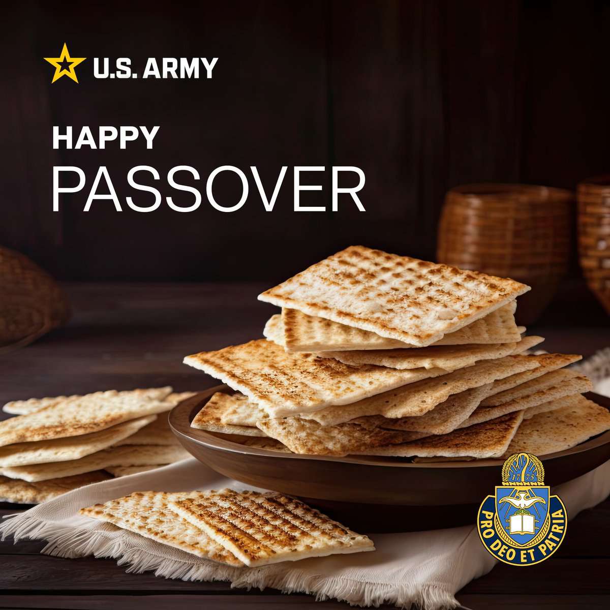 Happy Passover, Chag Sameach! We wish all Jewish Soldiers and Families a joyous day as they commemorate the day of freedom for the children of Israel from Egyptian slavery. #Passover