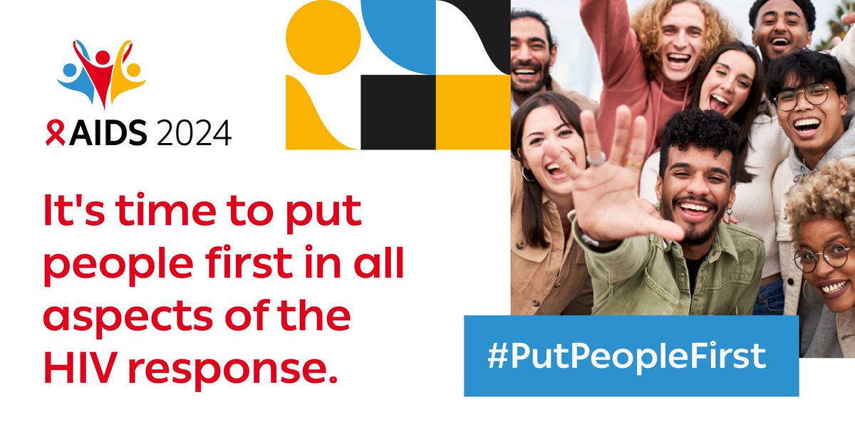 💪🏿 Help us champion the principle of #PutPeopleFirst!

We’re inviting all people living with &amp; affected by #HIV, as well as organizations, to join us in telling your story of the impact of putting people first.

📱 Share your message using #PutPeopleFirst

aids2024.org/put-people-fir…