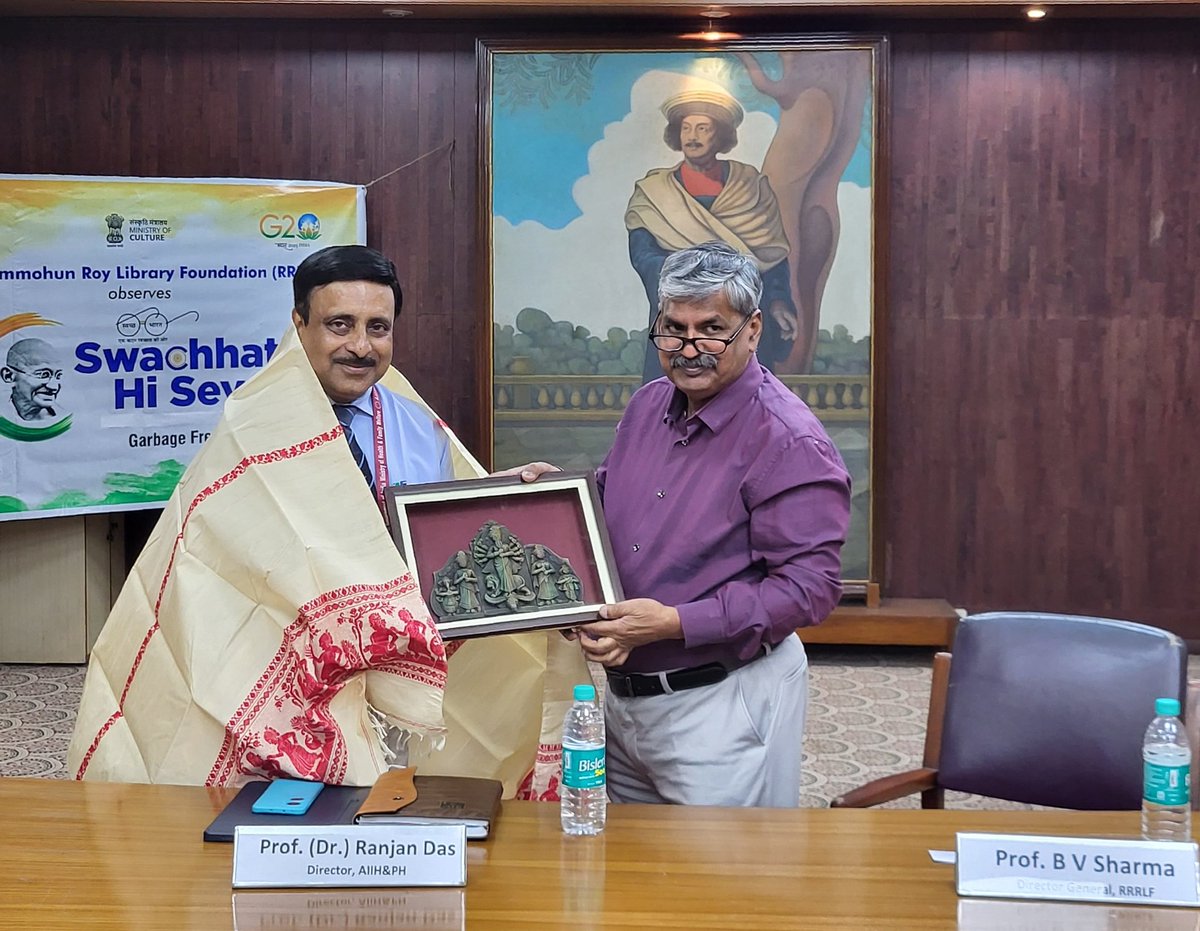 aiihphkolkata's tweet photo. On the sidelines of the program, Director AIIHPH also informed Prof Sharma that AIIHPH had worked jointly with ASI long years ago while assessing the nutritional &amp; health status of Jarwa population of A&amp;N Islands. https://t.co/MJG29A8xWw