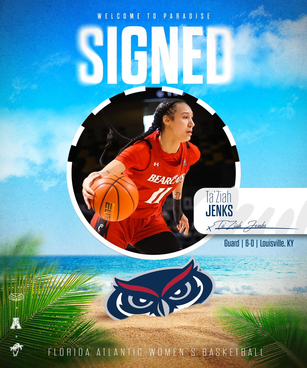 𝐖𝐞𝐥𝐜𝐨𝐦𝐞 𝐭𝐨 𝐏𝐚𝐫𝐚𝐝𝐢𝐬𝐞, 𝐓𝐚'𝐙𝐢𝐚𝐡! 🏝️

✍️ » Ta'Ziah Jenks
🏀 » Guard
📍 » Louisville, KY
📚 » Cincinnati

#WinningInParadise