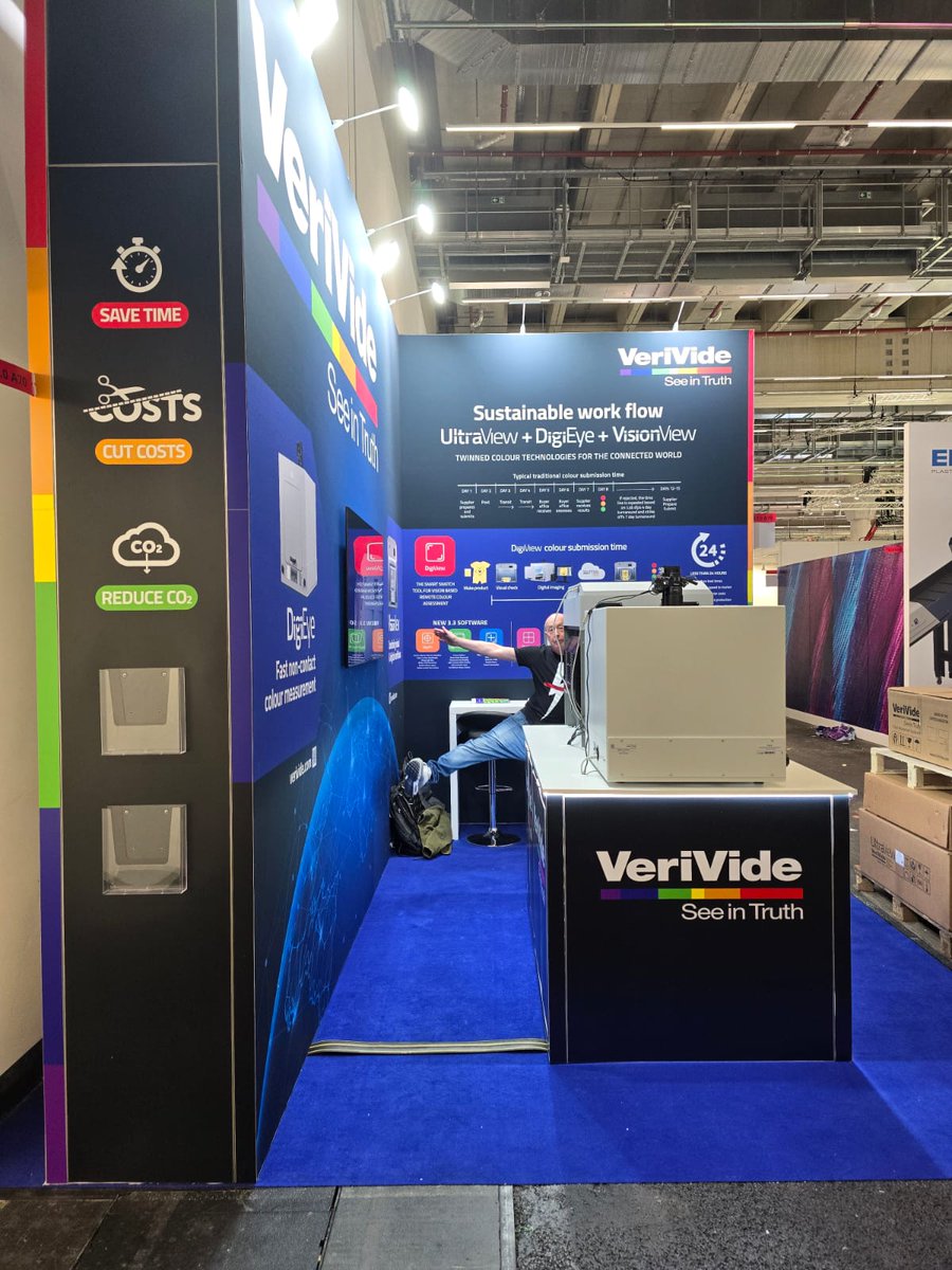 VeriVide's tweet photo. FINAL CALL FOR FRANKFURT โ๏ธ
We've touched down in Germany ๐ฉ๐ช for #TechTextil24 and we're putting the finishing touches to the stand ready to welcome you all tomorrow!
Are you coming to see us this week? ๐ค๐
#VeriVideOnTour #VisionView #DigiEye #ColourExperts https://t.co/caICOnGoBB