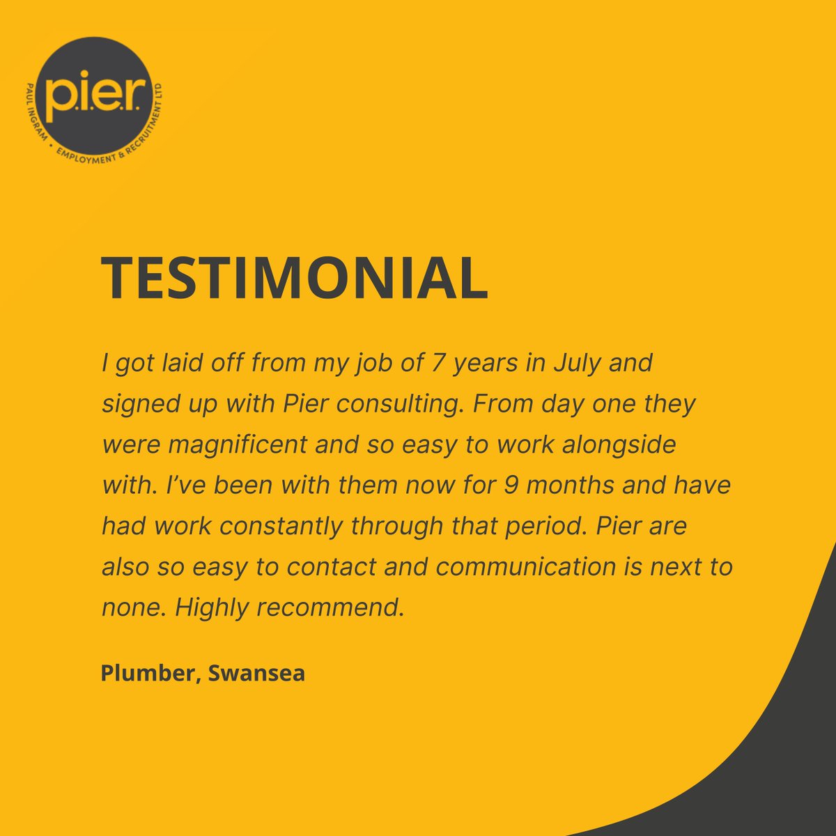 Some more great feedback  🌟

#electrican #plumber #commercialplumber #pipefitter #plantroom #electricalwork #constructionsites #constructionworkwales #pierrecruit #constructionprojects #constructionworkers #construction #MandE