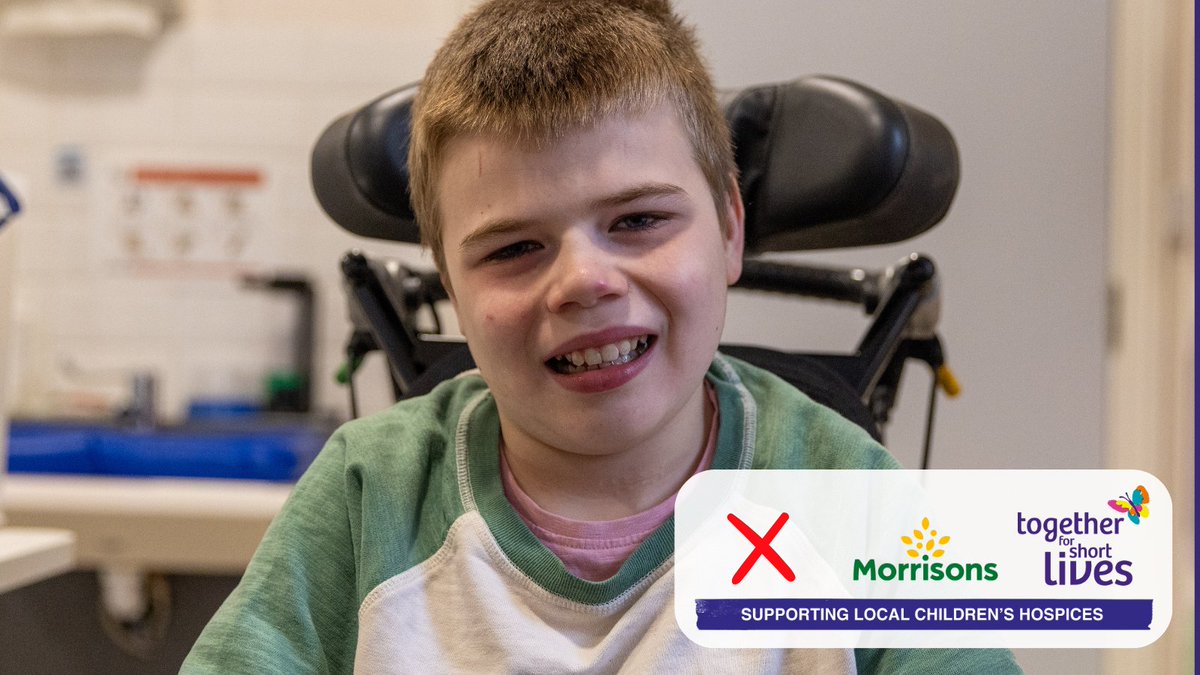 The @Morrisons and @Tog4ShortLives partnership has now raised £8 million since starting in February 2022! The partnership supports children’s hospices, like Julia's House, so that we can care for families like Williams.
