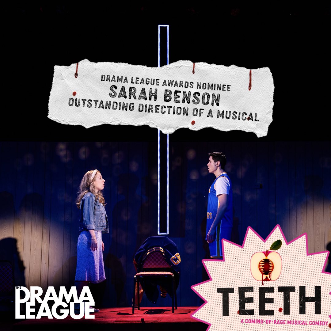 Attention all promise keepers! #TeethNYC is nominated for the Drama League Award for Outstanding Direction of a Musical! 🩸🦷