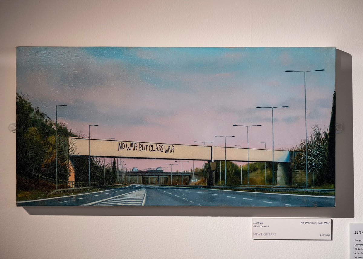 This painting by @JenOrpinPainter is currently on display (up in Penrith) at the @newlightart in the Rheged Centre.