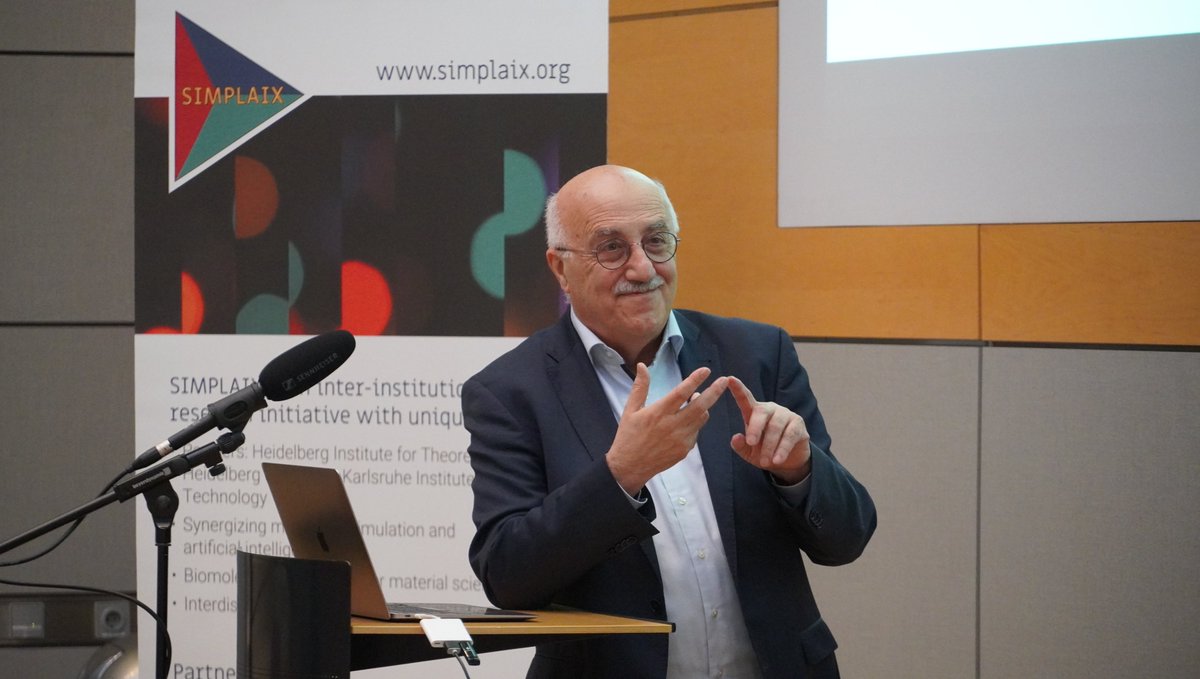 Thanks to our colloquium speaker Michele Parrinello (
<a href="/IITalk/">IIT</a> Genova, Italy) for his  splendid talk on the physics of catalysis. The talk will soon be available on the HITS YouTube channel – stay tuned! #machinelearning <a href="/simplaix/">SIMPLAIX</a> <a href="/GroupParrinello/">Parrinello Group</a>