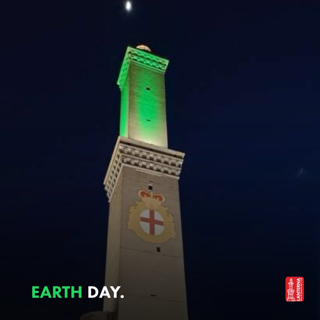 🌎 La #LanternadiGenova si colora di #verde per la #GiornatadellaTerra, il più grande evento ambientale mondiale! 🌿 Questa giornata unisce cittadini di tutto il mondo per celebrare e promuovere la salvaguardia del nostro #pianeta. 🌍 #Genova #Illuminazione #EarthDay