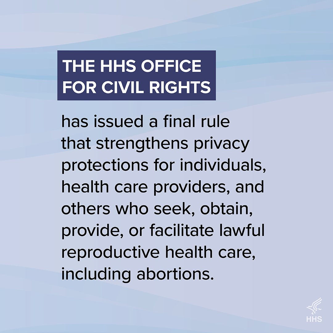 Today, HHS announced a rule that prevents the weaponization of your medical information when you are, say, undergoing IVF, receiving support for miscarriage management, or seeking other lawful care. We’re making it clear: you have the right to privacy—Dobbs did not take it away.