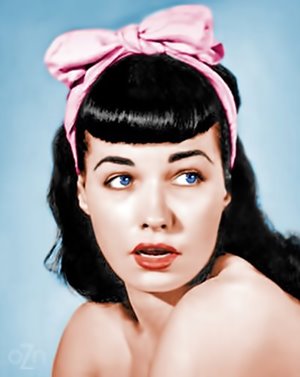 #OnThisDay, 1923, born #BettiePage - #PinUp - #Model - #Actress