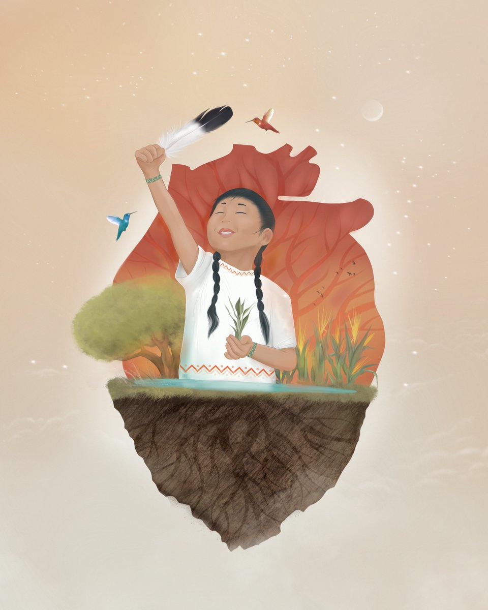 This Earth Day, we’re celebrating with art from illustrator @eloybida. Together, we bear a shared duty to safeguard Mother Earth, ensuring her ability to sustain us today and for generations yet to come. Happy Earth Day! #EarthDay #ClimateJustice #IndigenousArt