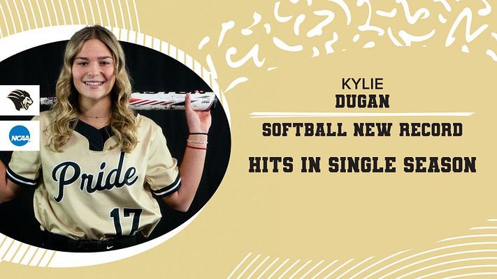 🚨RECORD BREAKER🚨 This past weekend, @PNWSoftball freshman Kylie Dugan broke the record for most hits in a single season (72)! 🥎 Congratulations Kylie on an amazing achievement! 💪🏻 #RoarPride 🦁