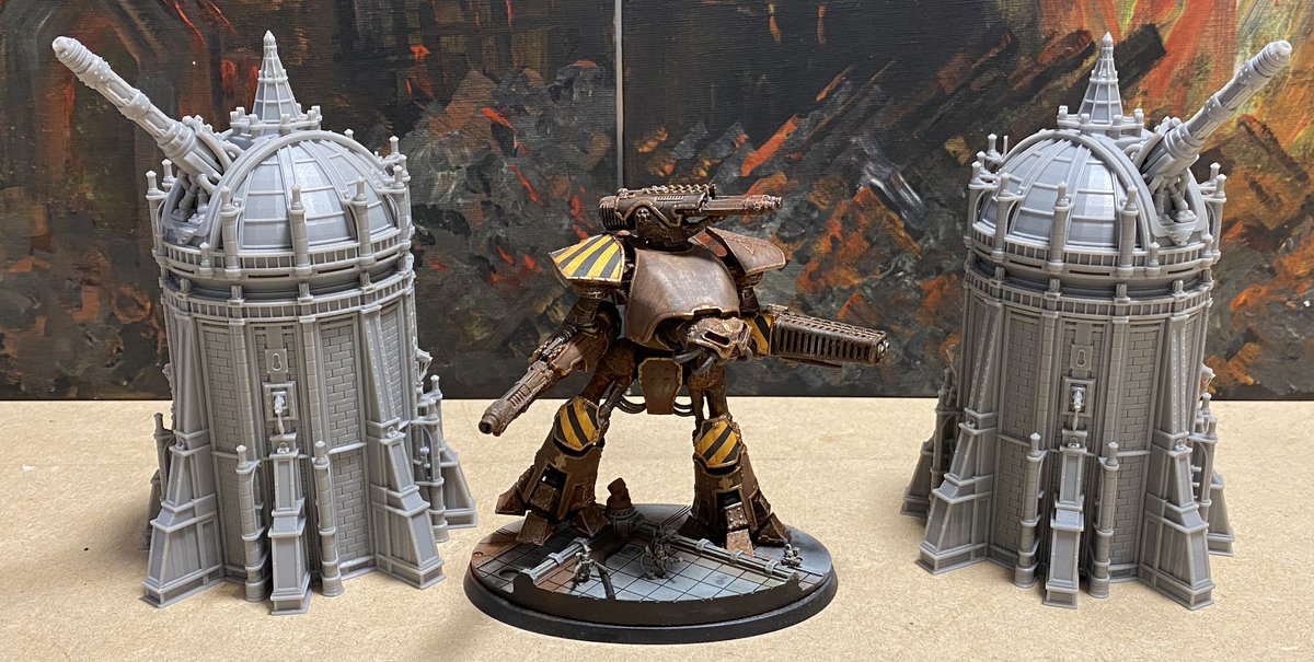 Two new products just hit the store. They’re big, they give great cover and the demo photos are painted by the talented @killion_vauk for the Gothimos Gaming Group! #legionesimperialis #adeptustitanicus #epic40k #epic40kterrain #epicarmagedon