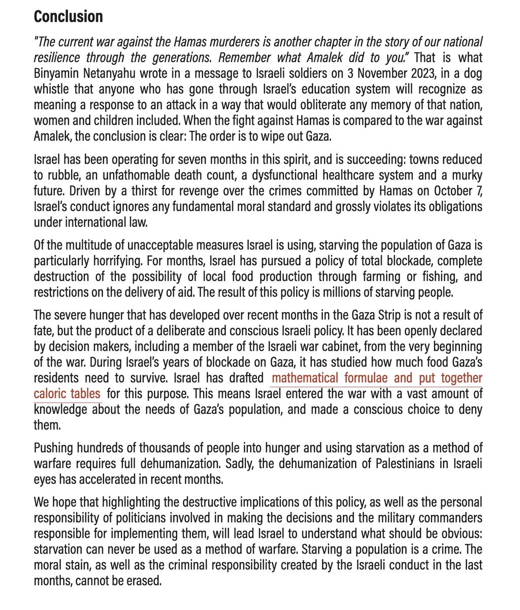 New report from @btselem - Manufacturing Famine: Israel is Committing the War Crime of Starvation in the Gaza Strip btselem.org/publications/2…