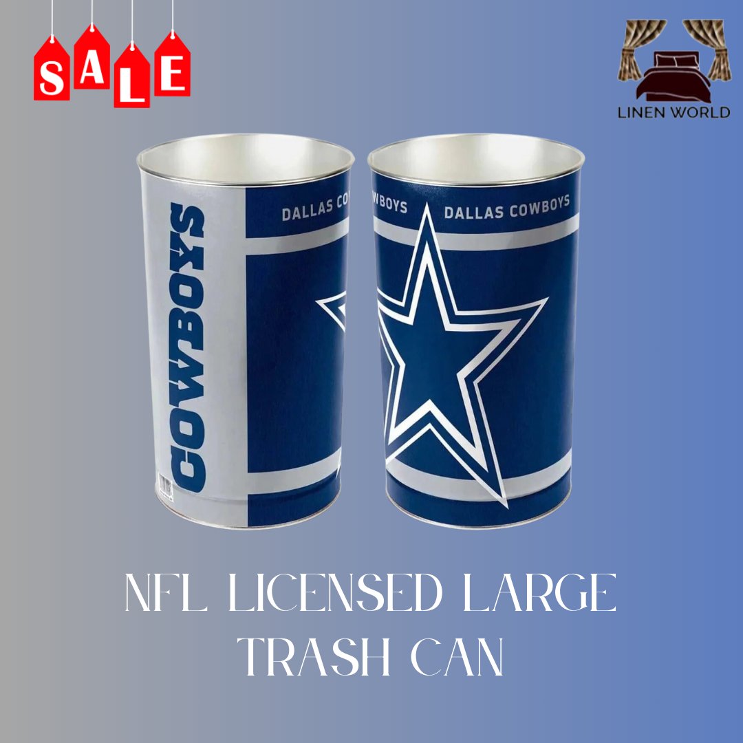 NFL LICENSED LARGE TRASH CAN

🏈 Ready to tackle the mess with style! 🗑️ Introducing our latest addition to game day essentials: the NFL Licensed Large Trash Can! 🙌🎉 Keep your space clean while showing off your team spirit in full force#NFL #GameDayEssentials #CleanUpWithStyle