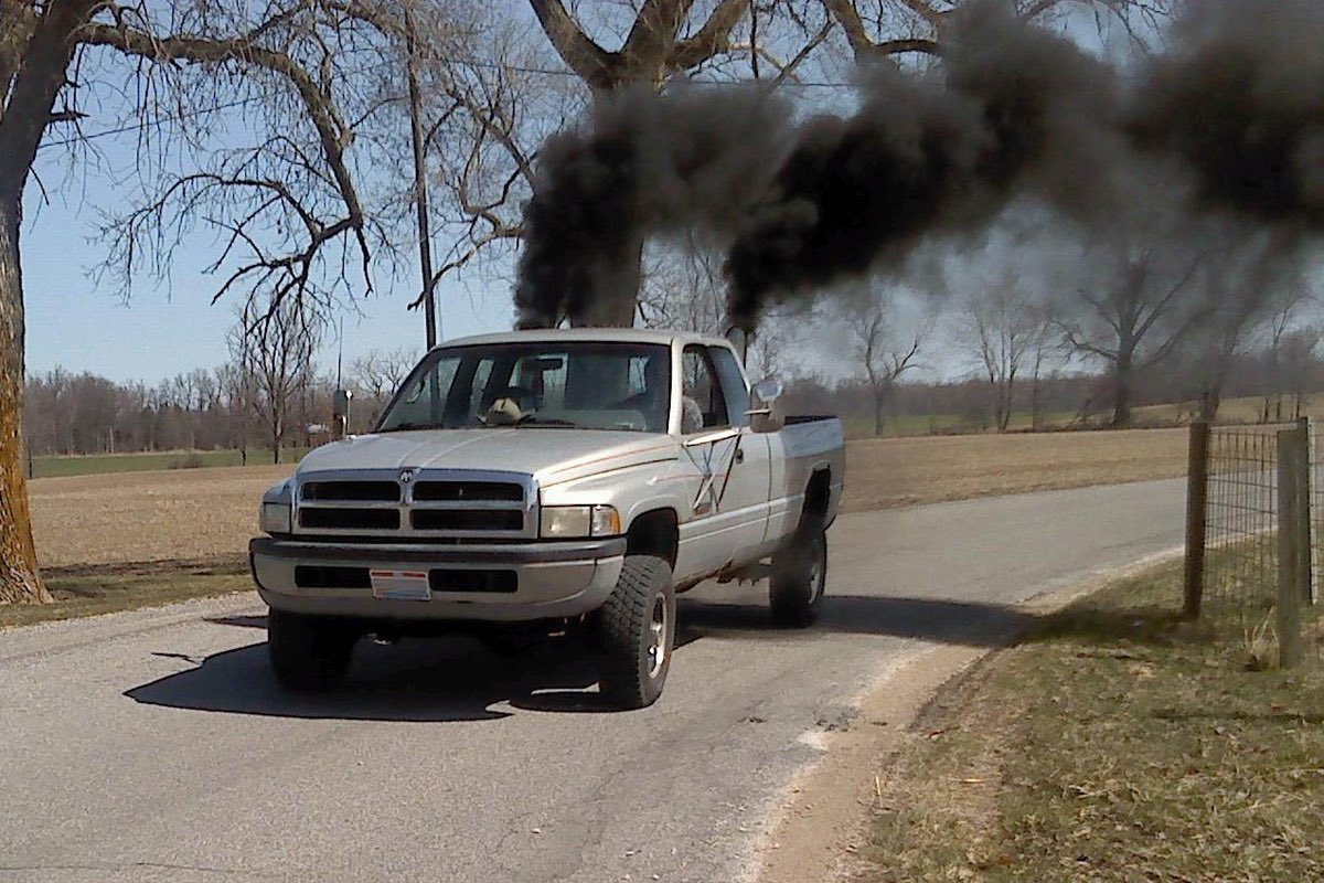 Today is Earth Day, I took my old Dodge truck out and rolled some coal. Liberals if you want my truck, you will have to come and take it. #RollCoalForEarthDay