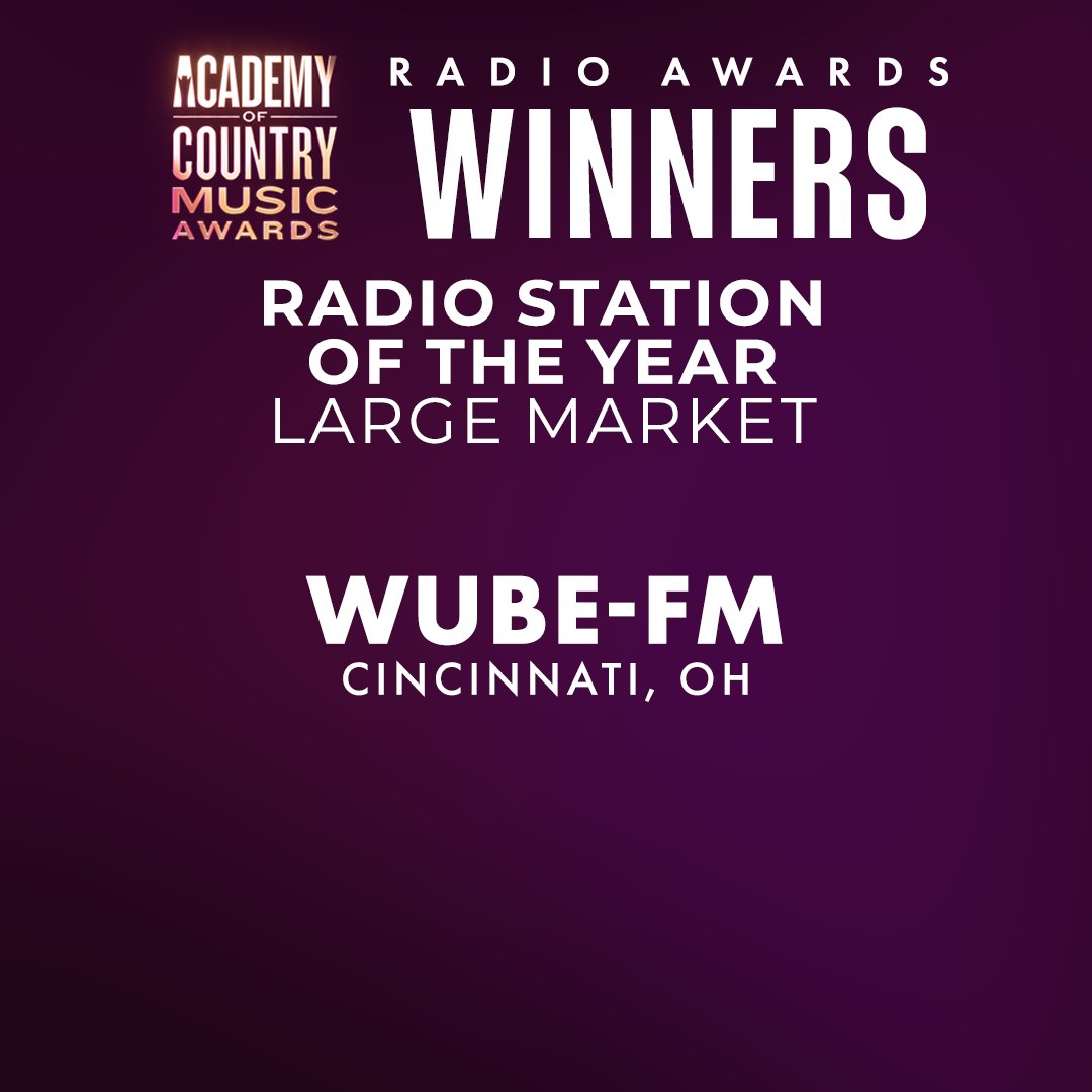 The ACM Radio Award for Radio Station of the Year - Large Market goes to... 📻 @B105country Congratulations! #ACMawards