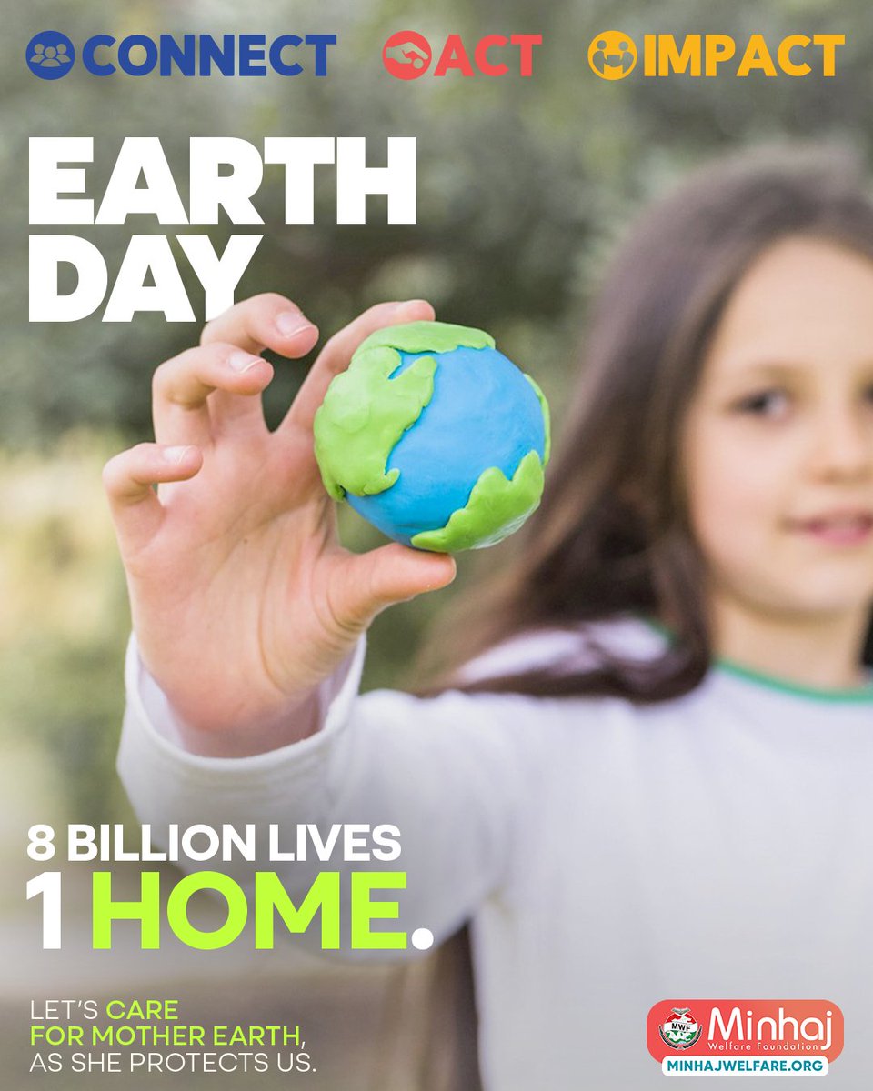🌍 Today reminds us that caring for the planet also means caring for its inhabitants. 🤝 Extend a helping hand to those in need. 💚 Every donation helps people and the planet thrive. 🔗 minhajwelfare.org #MWF #Earth #EarthDay #EarthDay2024