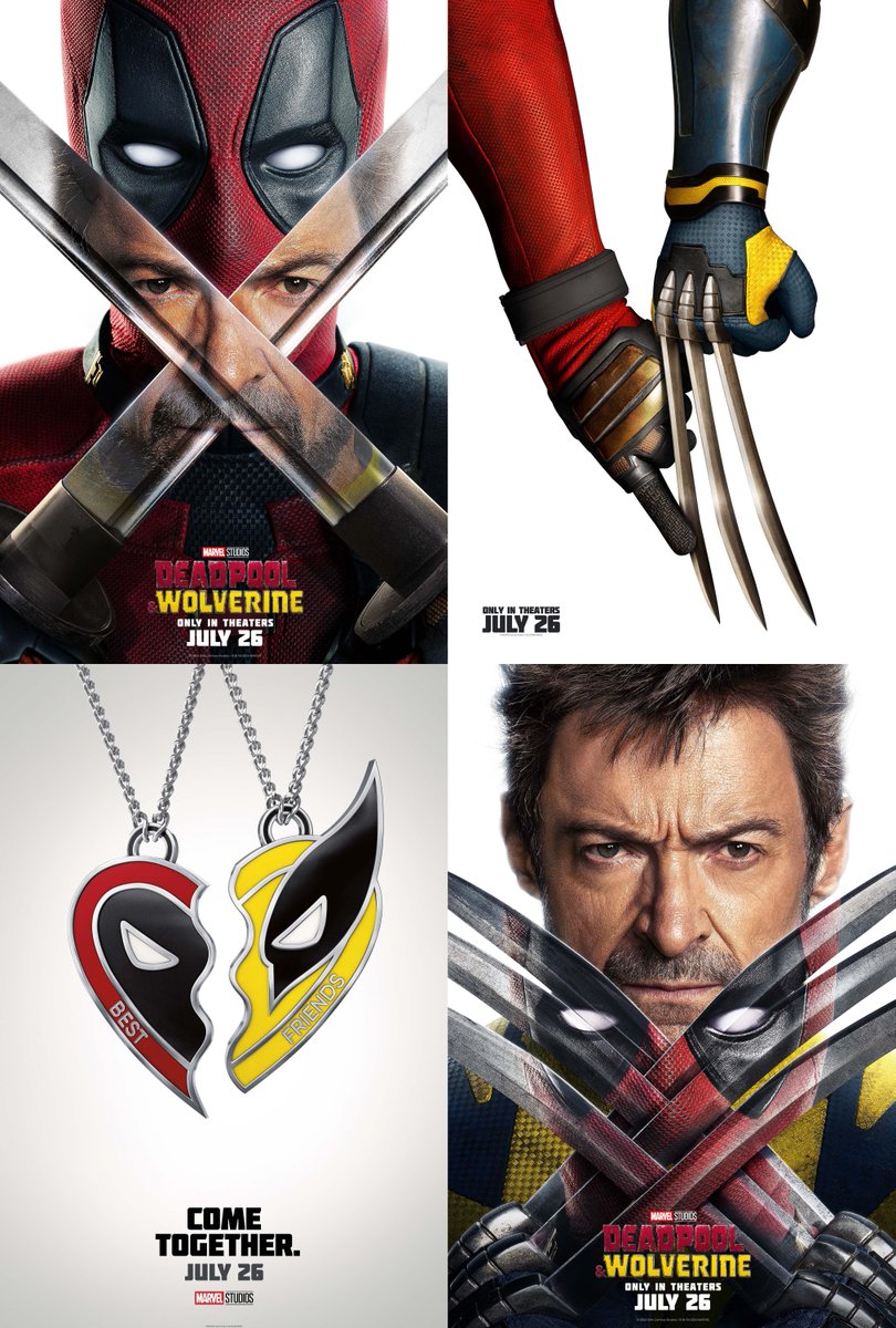 The official posters for #DeadpoolAndWolverine: