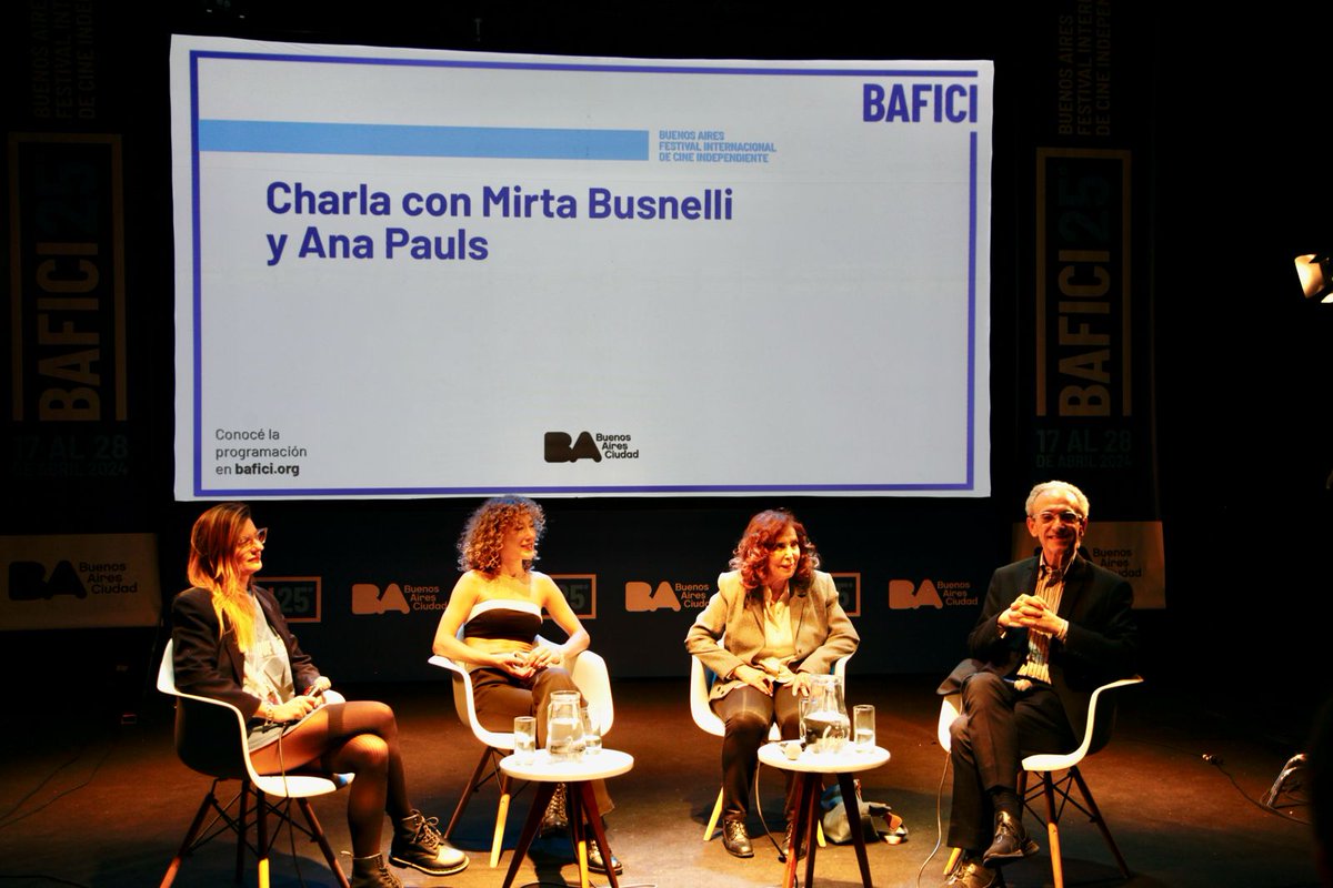 Gracias BAFICI y Javier Porta Fouz por invitarme a moderar esta mesa con talentosas mujeres y honrar así ell cine argentino. <a href="/JavierPortaFouz/">Javier Porta Fouz</a> <a href="/stiletano/">Marcelo Stiletano</a> <a href="/Andres_DiTella/">Andrés Di Tella</a> <a href="/mirtabusnelli/">Mirta Busnelli</a> <a href="/Anapauls/">Ana Paula</a> <a href="/luzorlando/">Luz Orlando †</a> <a href="/JMontesoro/">Julia Montesoro</a> <a href="/GPSAudiovisual/">GPS Audiovisual</a> <a href="/OtrosCines/">OtrosCines.com</a> <a href="/dlerer/">Diego Lerer</a> <a href="/dmbatlle/">Diego Batlle</a> <a href="/christianfont/">Christian Font</a>