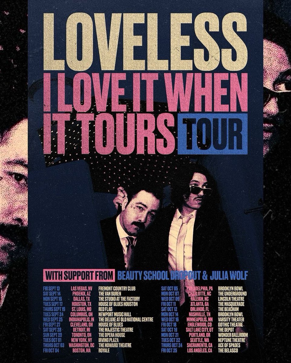 ☔️ I Love It When It Tours Tour🚐 @thisisloveless on-sale Friday at thisisloveless.com