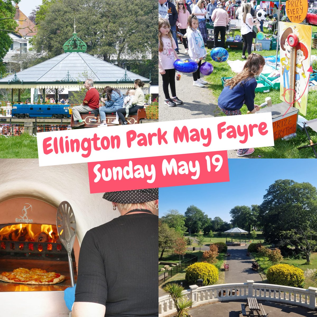 May Fayre at Ellington Park
19TH MAY 2024
10am - 6pm
A family fun day with train rides, huge bookshop, cafe, live entertainment, craft stalls, classic cars and so much more! Come and enjoy!
@Frank_Leppard
 #ramsgate #ramsgatekent #thanet #kent #kentevents #broadstairs #margate