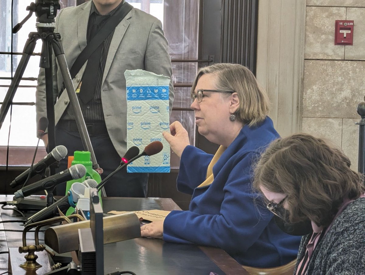 No one better than former Reg 2 EPA Administrator @enckj to tell NJ state legislators were need to reduce #toxicplastic use drastically & a bottle deposit law to reduce litter. @PlasticsBeyond @EndPlasticWaste @CleanWaterNJ @HealthyOceanCo @Oceanwire @OurOcean @MyZeroCarbon