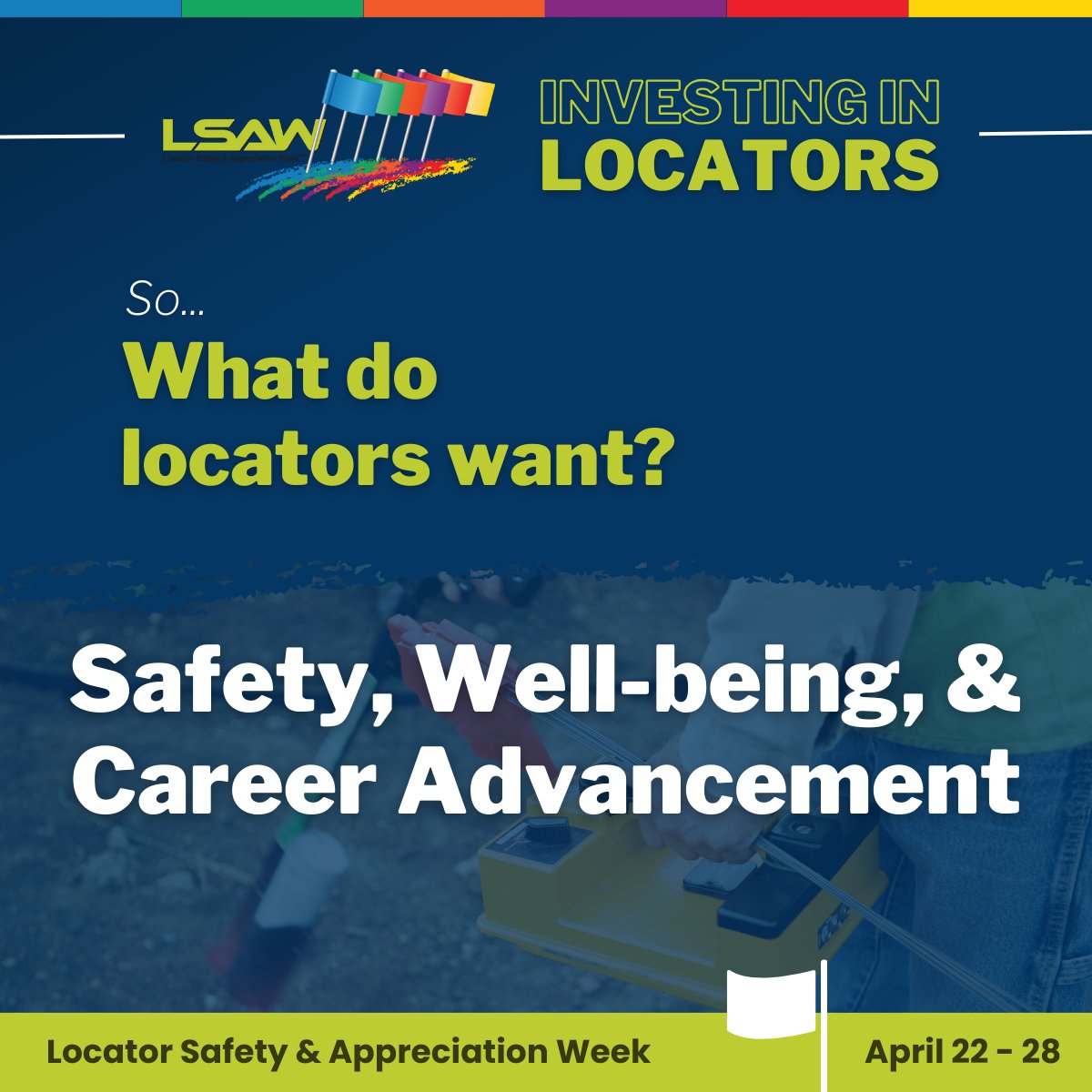 🌟 Celebrating Locator Safety & Appreciation Week! 🌟

#UtilityLocators are crucial for #DamagePrevention & #ExcavationSafety. Let's amplify their voices & recognize their invaluable contributions. 

#Call811 #LSAW #NSDM #NationalSafeDiggingMonth #UtilityLocating