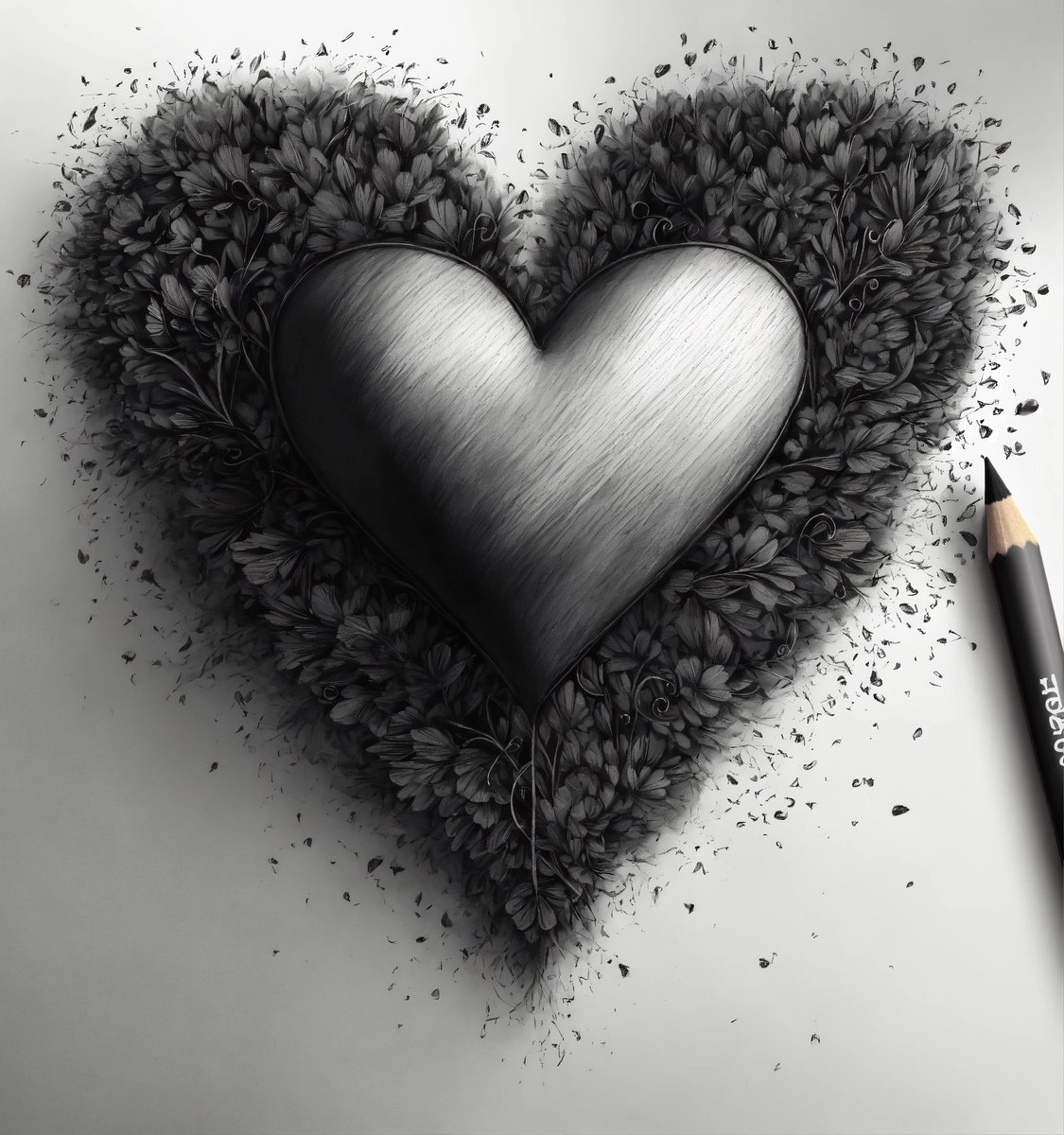 🦋 Heart Sketch 🦋🦋 
🦋🦋 I made this Sketch with my own Hands 🦋🦋🦋 
💔💔 
#Heartbroken
#sketch 
#art 
#청춘을_밝힐_도영이의_반딧불