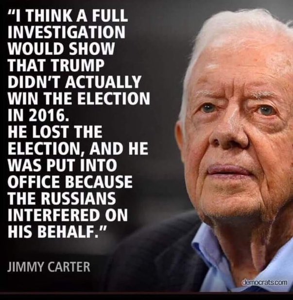 Who agrees with Jimmy Carter? 💯#TrumpTrials