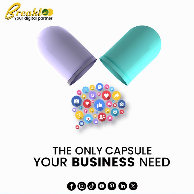 The Ony Capsule Your Business Need is Digital Marketing!

Breakloo Limited ☕
breakloo.com
PS - Hit the Follow button 📍 for new updates and digital marketing services.
.
.
#breakloo #brand #digitalmarketing #services #marketingagency #socialmediamarketer #business