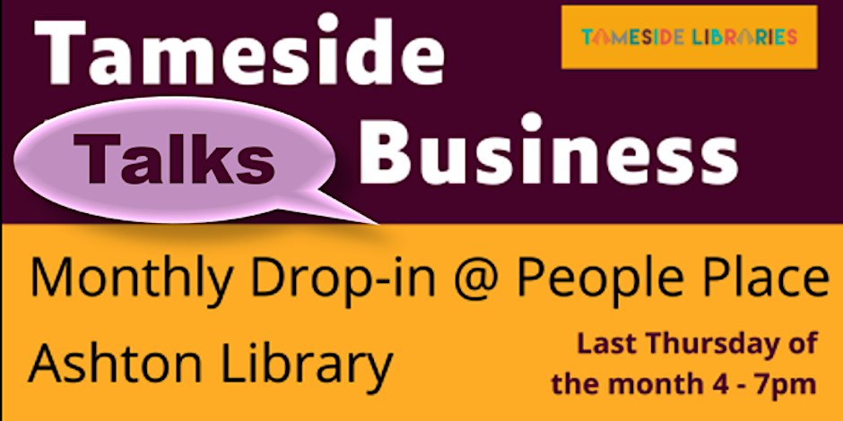 Looking for a place to network and find support with like-minded business owners? Why not pop into our monthly Tameside Talks Business Networking Drop-In🤝 📆Thurs 25 April ⏲4-7pm 📍 People Place, Ashton Library OL6 6BH More info👇 eventbrite.co.uk/e/tameside-tal… @TamesideMnsBiz