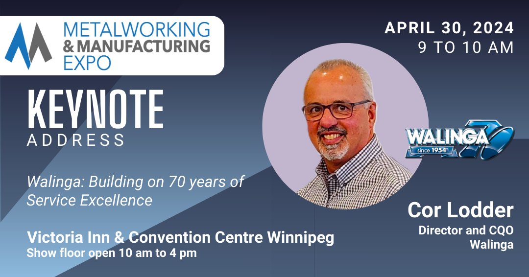 CdnMetalworking's tweet photo. We are so excited to announce that Cor Lodder, director and CQO of Walinga, will be keynoting our MME Winnipeg event.
Don't miss it! Register now, it's free: https://t.co/zZONDwCtUl
#MMEWinnipeg #Walinga #keynote https://t.co/Sa5LzjXEPw
