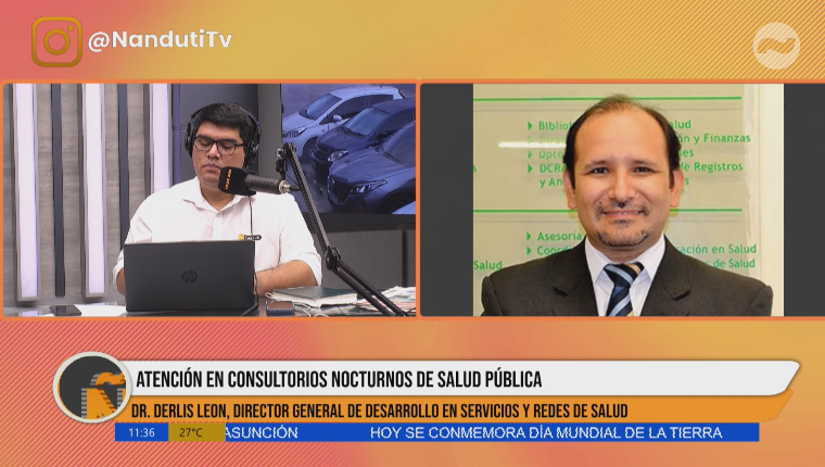 Consultas nocturnas En línea con el director general de Desarrollo de Servicios y Redes de Salud, Der­lis León 🗣️'Estamos con más de 180 mil consultas en casi 5 meses de implementación. Arrancamos en septiembre. Queremos ampliar de 32 servicios a 50', señaló. 💣#1020AM