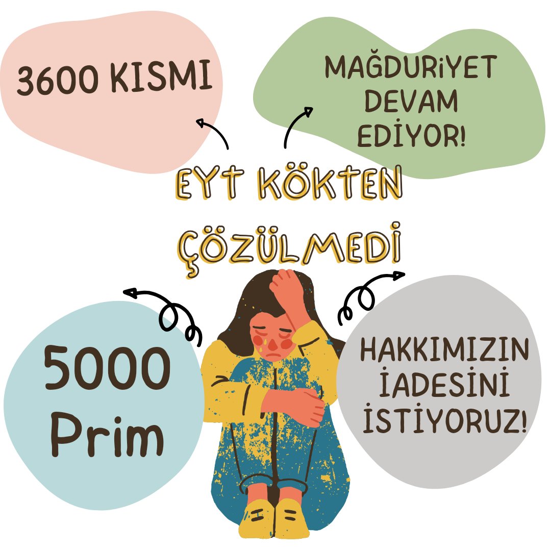 Eyt bitmedi yarım kaldı #EmekliYılıÇileYılıOldu #5000KısmiHaklıveAlacaklı 👇👇👇👇👇👇👇