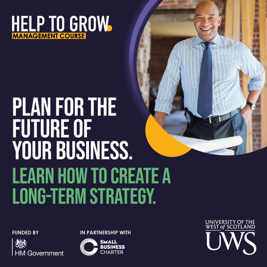 Our next cohort Help to Grow: Management course begins on the 11th September 2024 - are you ready to take your business to the next level? Don't miss out 👇🏽: smallbusinesscharter.org/h2gmcourse/999…… #HelpToGrow #SupportingSmallBusiness #SmallBusiness #Glasgow #Renfrewshire