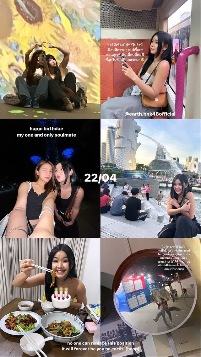 [✨IG Story ]

22/04
happi birthdae
my one and only soulmate
w/ #EarthBNK48 

---
Follow Hoop : hopp.bio/hoopthaifan

#HoopBNK48 
#BNK48