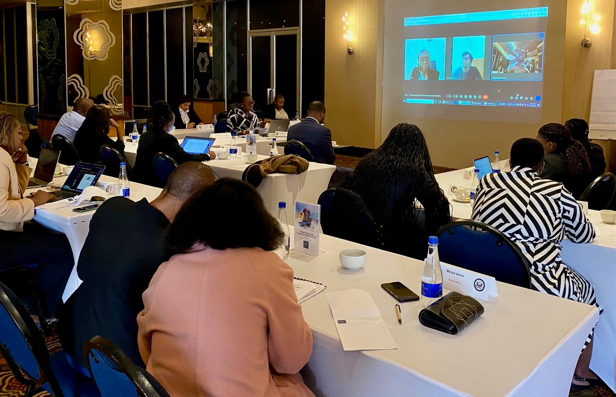 USDOJ_Intl's tweet photo. .@DOJCrimDiv @StateINL #CCIPS #OPDAT #ICHIP Addis Ababa & @SecretService led a 3-day cybercrime workshop for 23 prosecutors from Botswana, Ghana, Namibia & Nigeria. Thanks for the support @USEmbassyBW, @USEmbassyGhana, @USEmbNamibia, @USinNigeria, @US_AU! https://t.co/zpuCJDhlzb