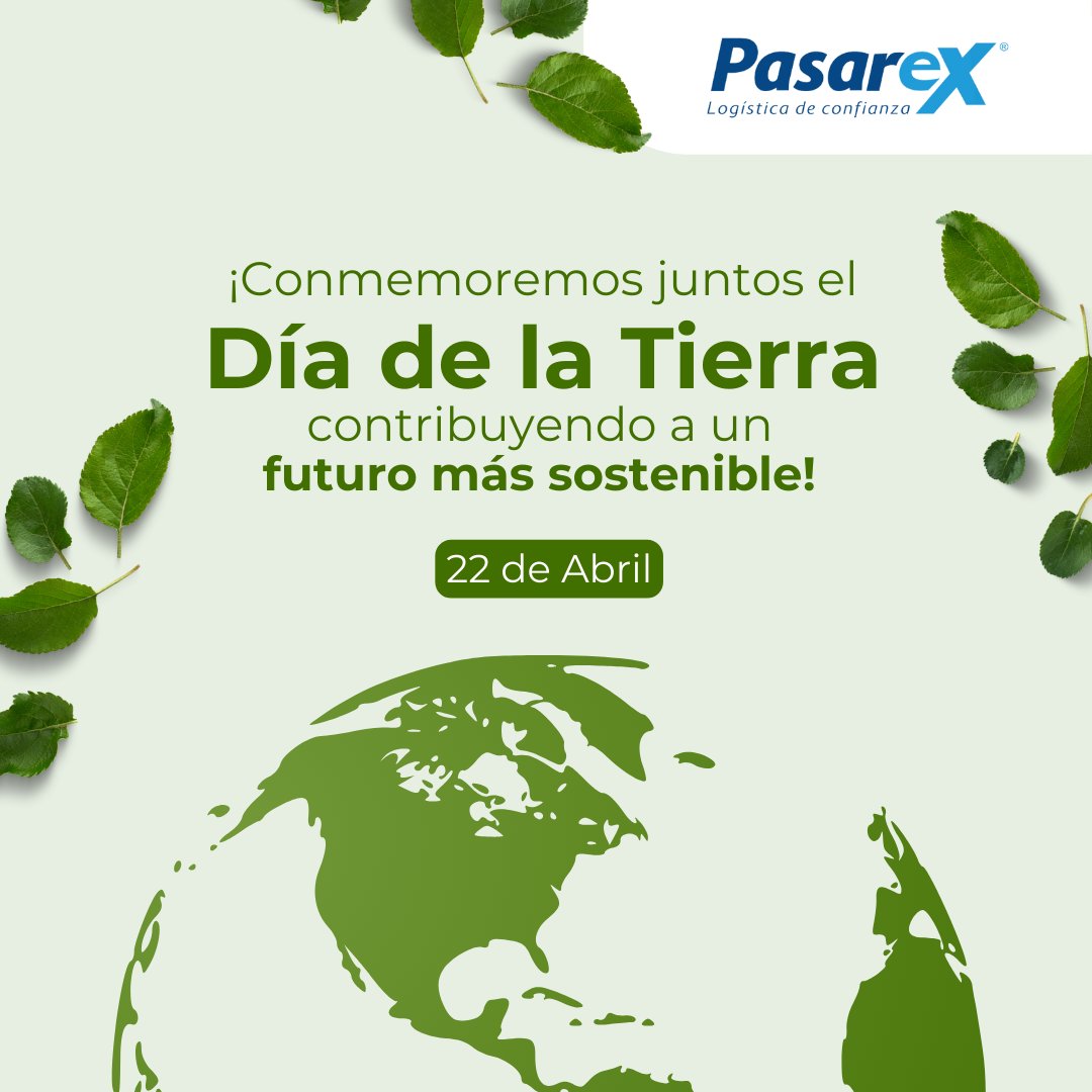 ¡En PasarEx, cada entrega es más que un paquete 📦; es un compromiso con nuestro planeta 🌍! En el Día de la Tierra, renovamos nuestro compromiso de reducir nuestra huella ambiental y trabajar hacia un futuro más sostenible ♻️🌎

#DíaDeLaTierra #Envios #Transporte #Importación