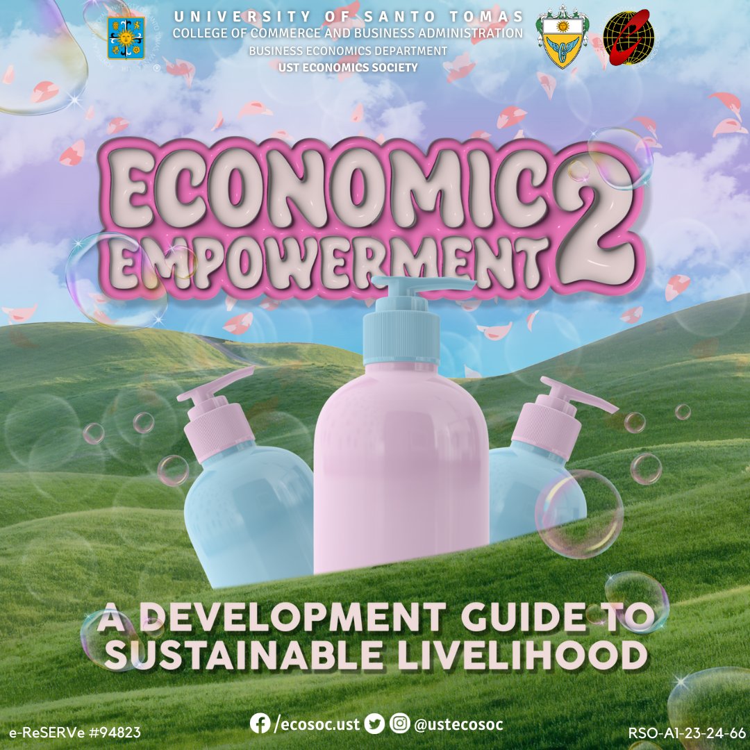 ustecosoc's tweet photo. 🌟 Hey there, Ka-Ekonomista! 🌟

Join us as we delve into "Economic Empowerment: A Development Guide to Sustainable Livelihood Phase 2 - Online Selling." 🫧🧴 

1/n https://t.co/IniBQc45Ww